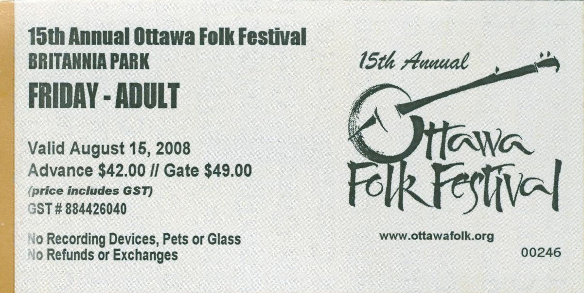 BSS missed gig Ottawa Folk Fest 2008