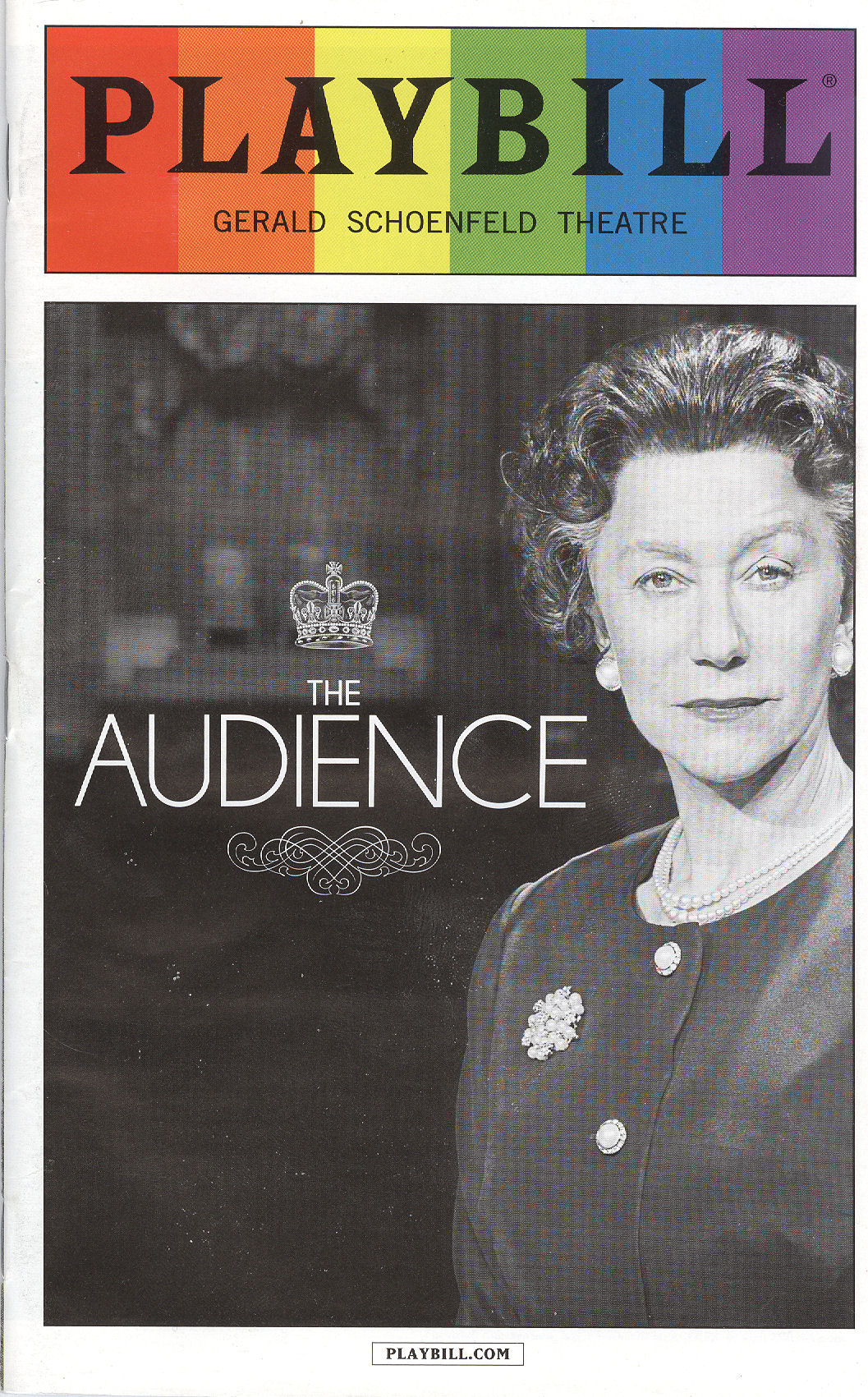 Helen Mirren Audience PLAYBILL