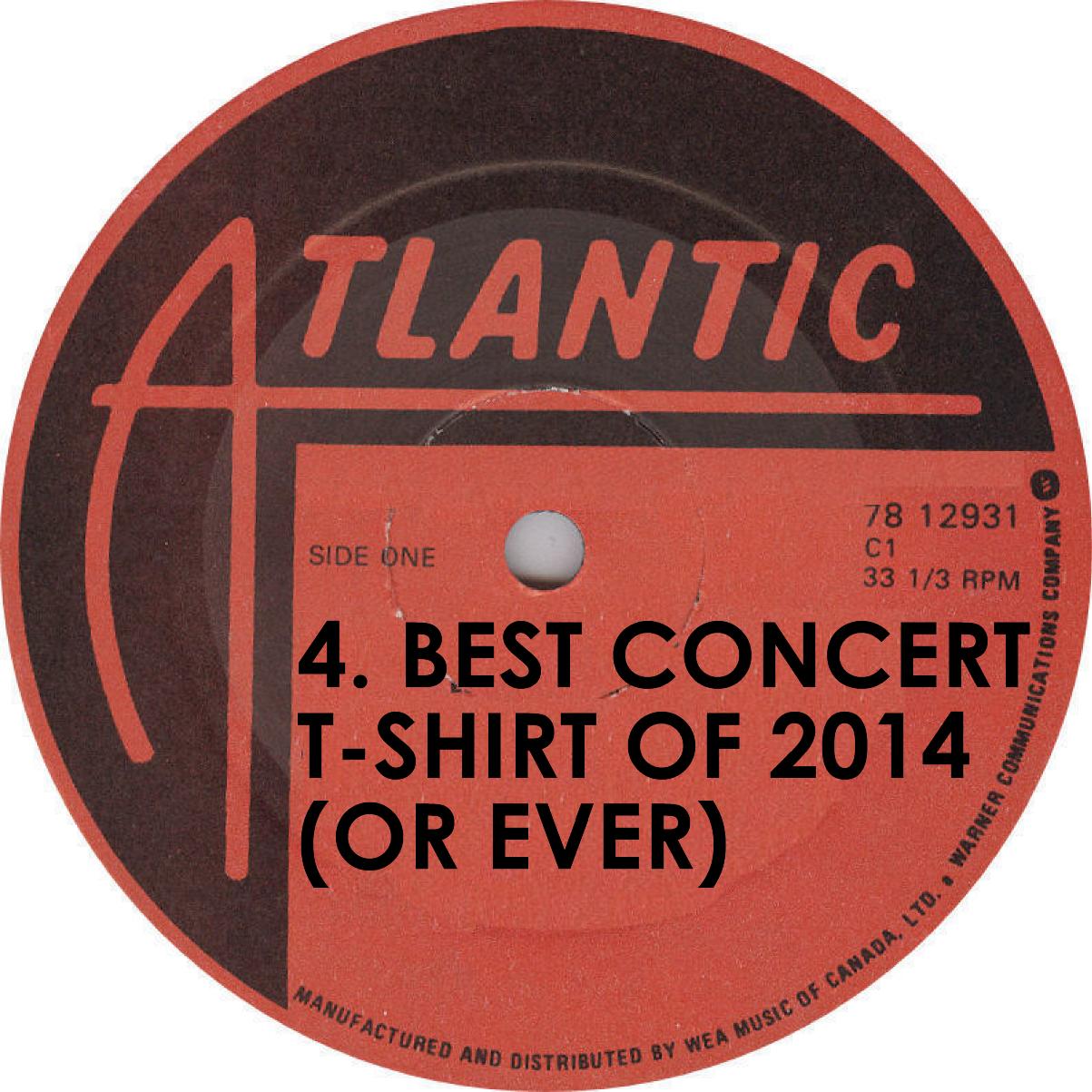 VA Best Concert TShirt of 2014 Beck Atlantic Records Label
