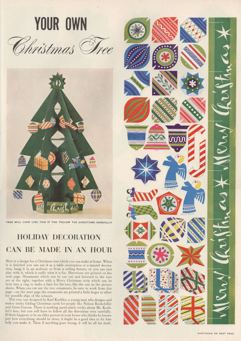 Life Dec 50 Xmas Tree Craft BLOG