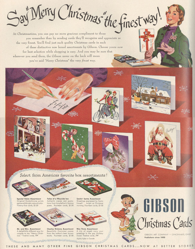 Life Nov 51 Gibson Xmas Cards BLOG