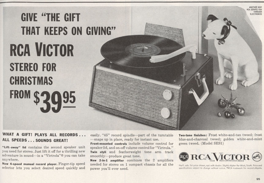 Life Nov 59 RCA Nipper Record Player BLOG