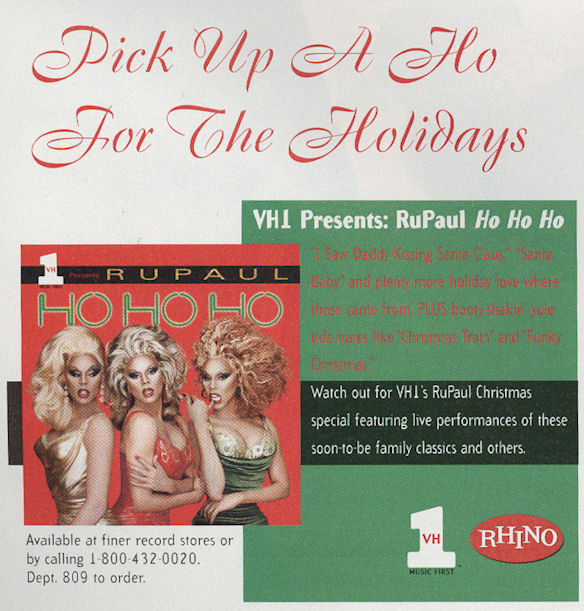 Out DecJan 98 RuPaul Ho Ho Ho BLOG