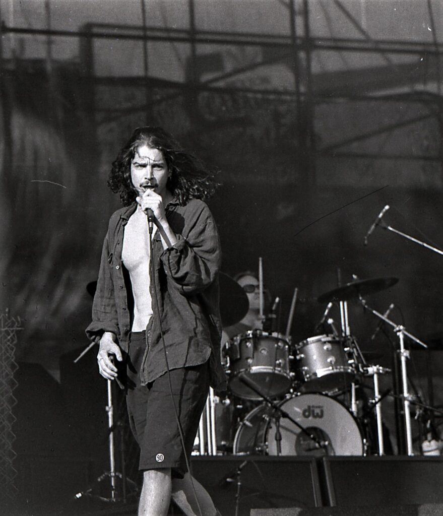 Soundgarden at Lollapalooza 92 in Barrie.  Photo by Jeff Blake.  mylifeinconcert.com