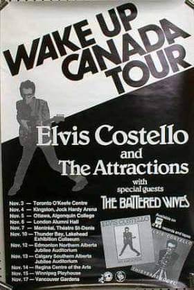 This Year’s Model: Elvis Costello and the Attractions with The Battered Wives, Alumni Hall, University of Western Ontario (UWO), London, Ontario, Canada, Monday November 6, 1978, Elvis Costello Canadian Tour 1978, mylifeinconcert.com