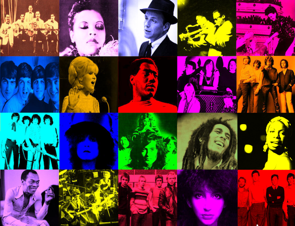 You Won’t See Me: 20 Acts I Wish I’d Seen (1920s-1980) featuring Billie Holiday, The Sex Pistols, Fela Kuti, Frank Sinatra, The Beatles and more, Cube of Artists, mylifeinconcert.com,Episode 11, Concert Number 20A