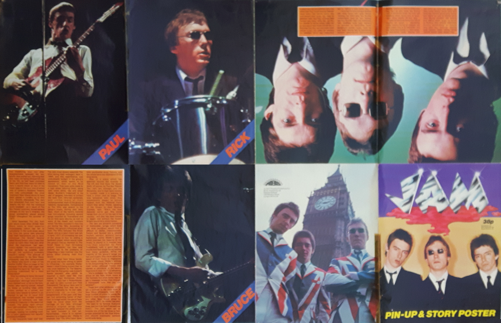 The Jam Pin-Up Story and Poster 1977 Inside Panels mylifeinconcert.com