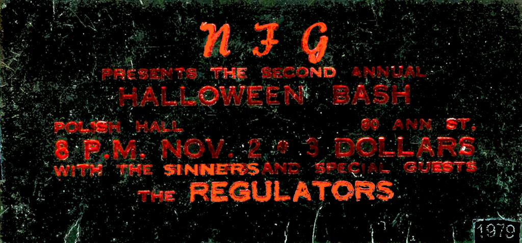 NFG Regulators Sinners Polish Hall London Ontario November 2 1979 mylifeinconcert.com