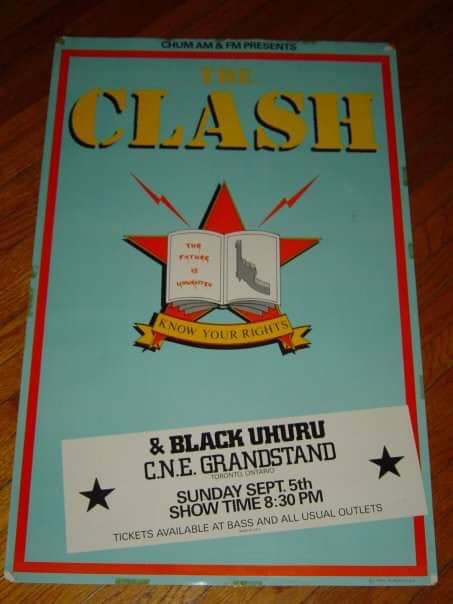 Episode 18 Clash City Rockers: The Clash with Black Uhuru, CNE Grandstand, Toronto, Ontario, Canada, Sunday September 5, 1982, mylifeinconcert.com