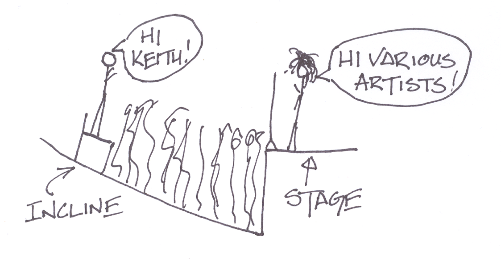 (Various) Artists' rendition depicting me and Keith during the encore