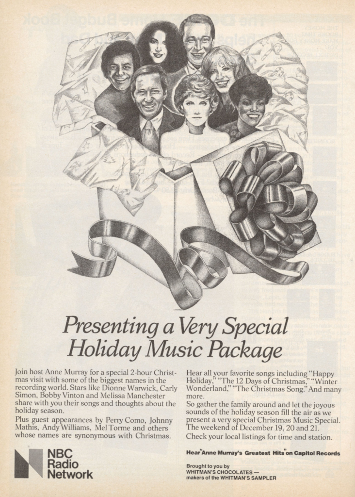 ANNE MURRAY XMAS People December 1980 KA-CHING-A-LING II: Christmas Advertising Highlights 1936-2003 mylifeinconcert.com