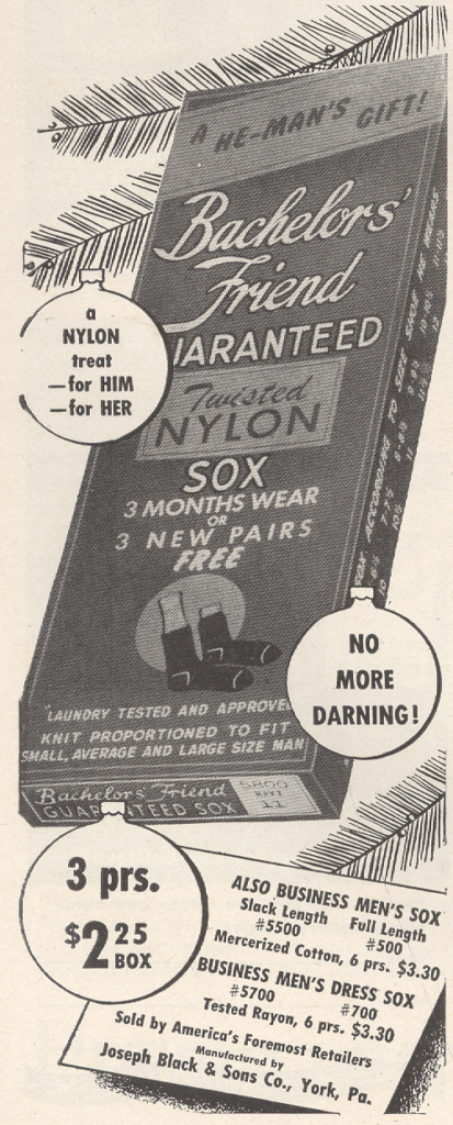 Bachelors Friend LIFE November 6 1951 KA-CHING-A-LING II: Christmas Advertising Highlights 1936-2003 mylifeinconcert.com