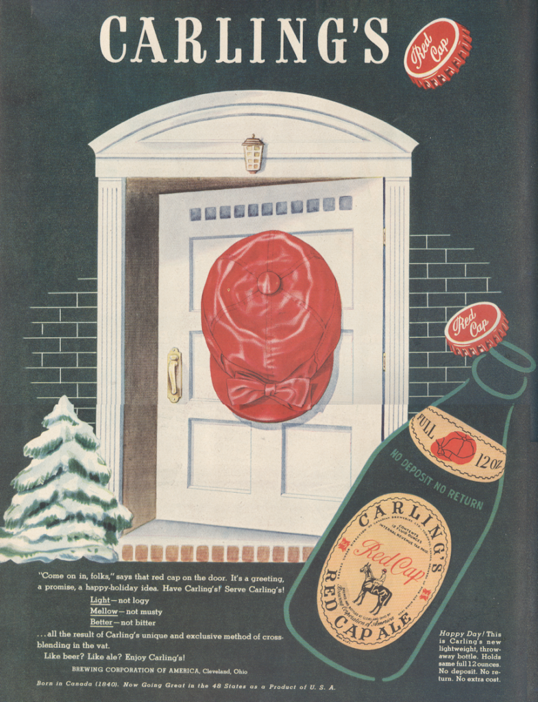 Carling LIFE December 22 1947 KA-CHING-A-LING II: Christmas Advertising Highlights 1936-2003 mylifeinconcert.com