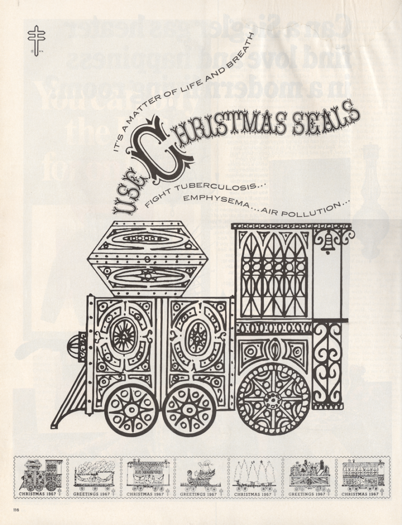 Christmas seals LIFE November 17 1967 KA-CHING-A-LING II: Christmas Advertising Highlights 1936-2003 mylifeinconcert.com