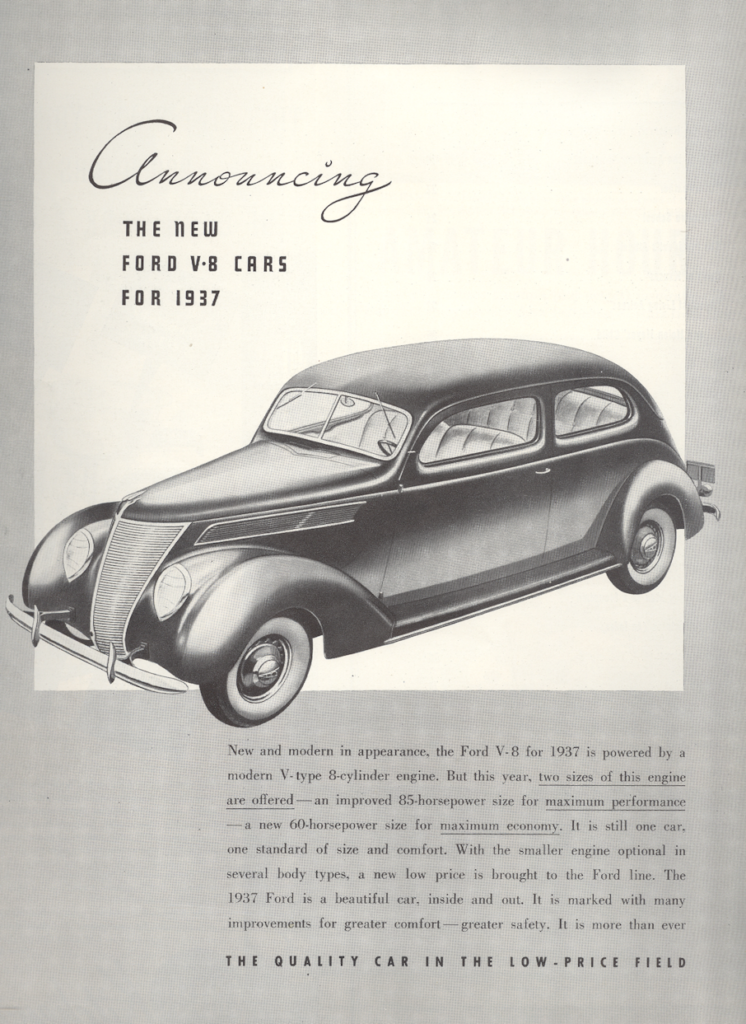 Ford 37 LIFE November 23 1936 KA-CHING-A-LING II: Christmas Advertising Highlights 1936-2003 mylifeinconcert.com