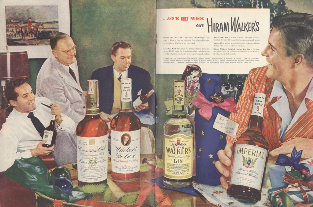 Hiram Walker LIFE December 20 1948 KA-CHING-A-LING II: Christmas Advertising Highlights 1936-2003 mylifeinconcert.com