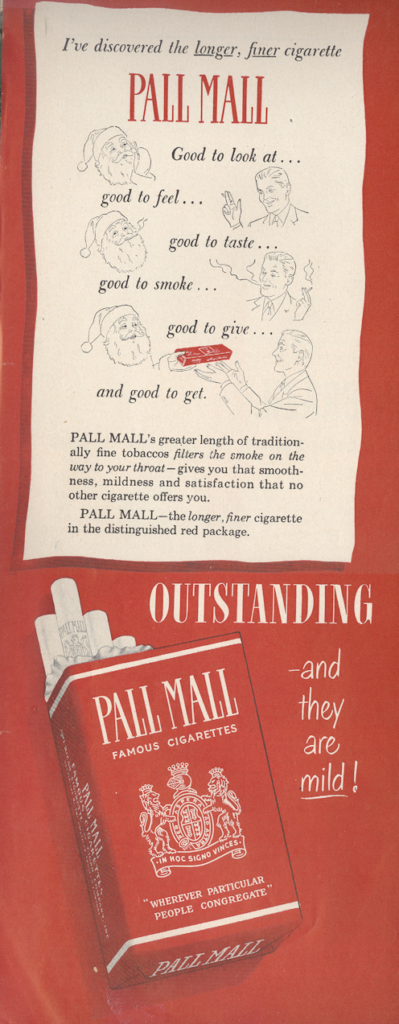 Pall Mall LIFE December 20 1948 KA-CHING-A-LING II: Christmas Advertising Highlights 1936-2003 mylifeinconcert.com