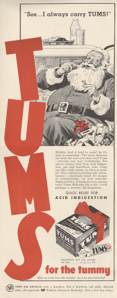 TUMS LIFE December 20 1948 KA-CHING-A-LING II: Christmas Advertising Highlights 1936-2003 mylifeinconcert.com