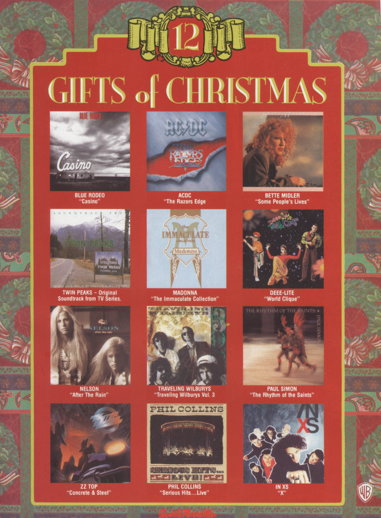 WB music NETWORK December 1990 KA-CHING-A-LING II: Christmas Advertising Highlights 1936-2003 mylifeinconcert.com