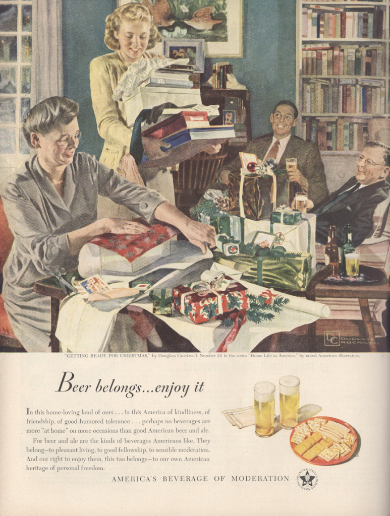 beer LIFE December 20 1948 KA-CHING-A-LING II: Christmas Advertising Highlights 1936-2003 mylifeinconcert.com