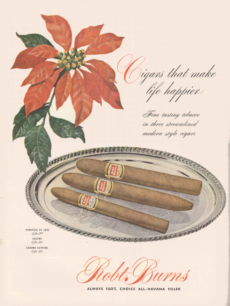 cigars LIFE December 20 1948 KA-CHING-A-LING II: Christmas Advertising Highlights 1936-2003 mylifeinconcert.com