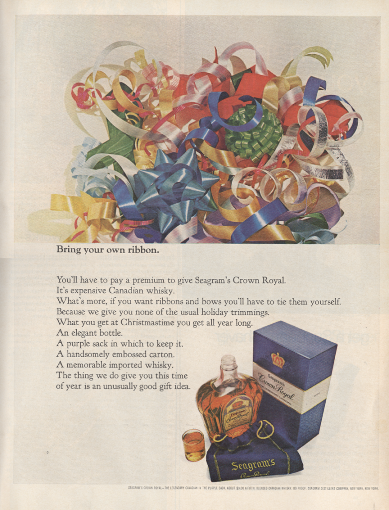 crown royal LIFE November 24 1967 KA-CHING-A-LING II: Christmas Advertising Highlights 1936-2003 mylifeinconcert.com