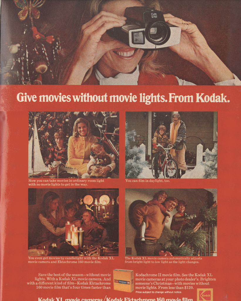 kodak movies LIFE December 5 1972 KA-CHING-A-LING II: Christmas Advertising Highlights 1936-2003 mylifeinconcert.com