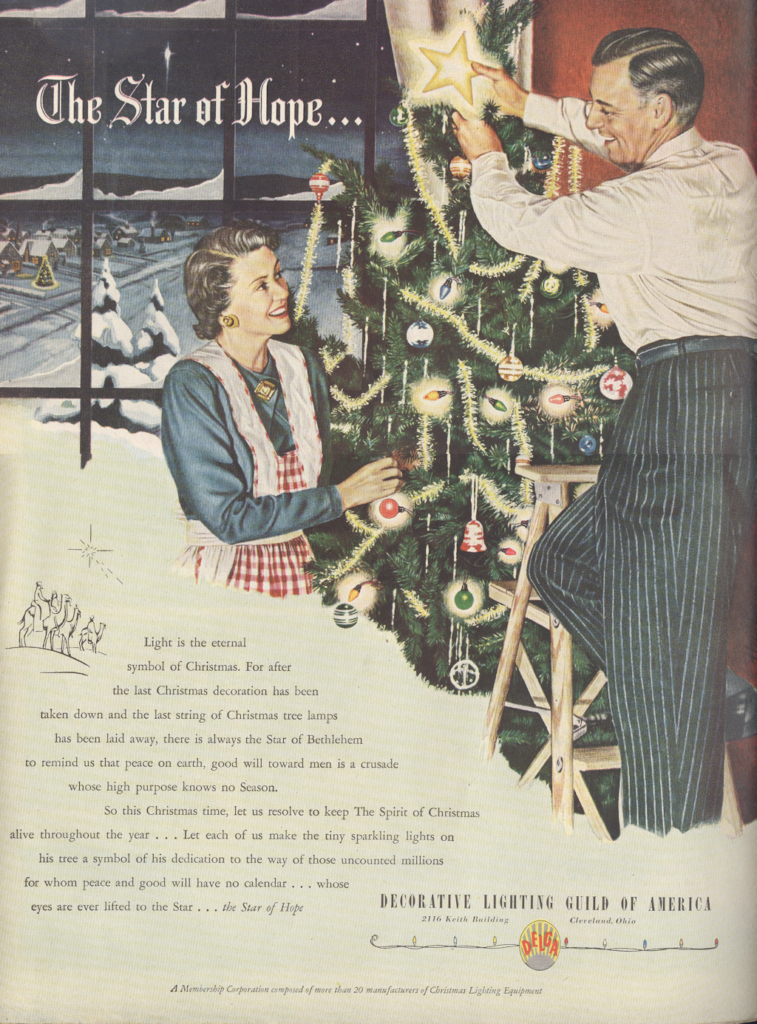 ligthing guild LIFE December 20 1948 KA-CHING-A-LING II: Christmas Advertising Highlights 1936-2003 mylifeinconcert.com