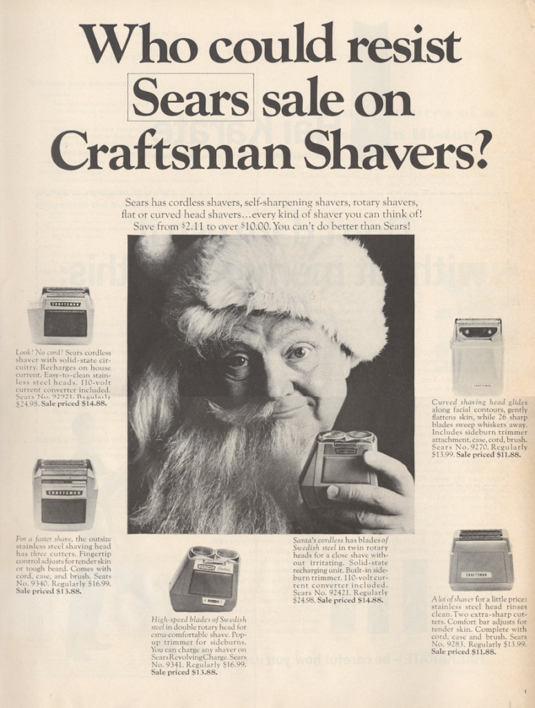 shavers LIFE November 24 1967 KA-CHING-A-LING II: Christmas Advertising Highlights 1936-2003 mylifeinconcert.com