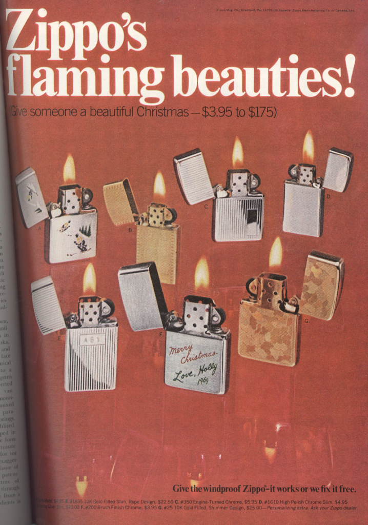 zippo PLAYBOY December 1969 KA-CHING-A-LING II: Christmas Advertising Highlights 1936-2003 mylifeinconcert.com