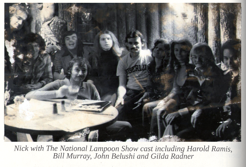 SNL members at Fryfogle's with Nick Panaseiko, 1973, Promo Man