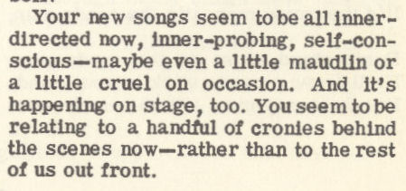 Irwin Silber Open Letter to Bob Dylan Sing Out! mylifeinconcert.com