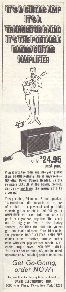 Radio Amp Ad Sing Out! 1960s mylifeinconcert.com