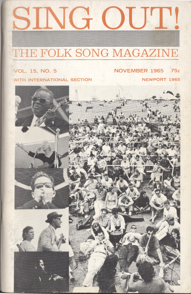 Sing Out! November 1965 mylifeinconcert.com