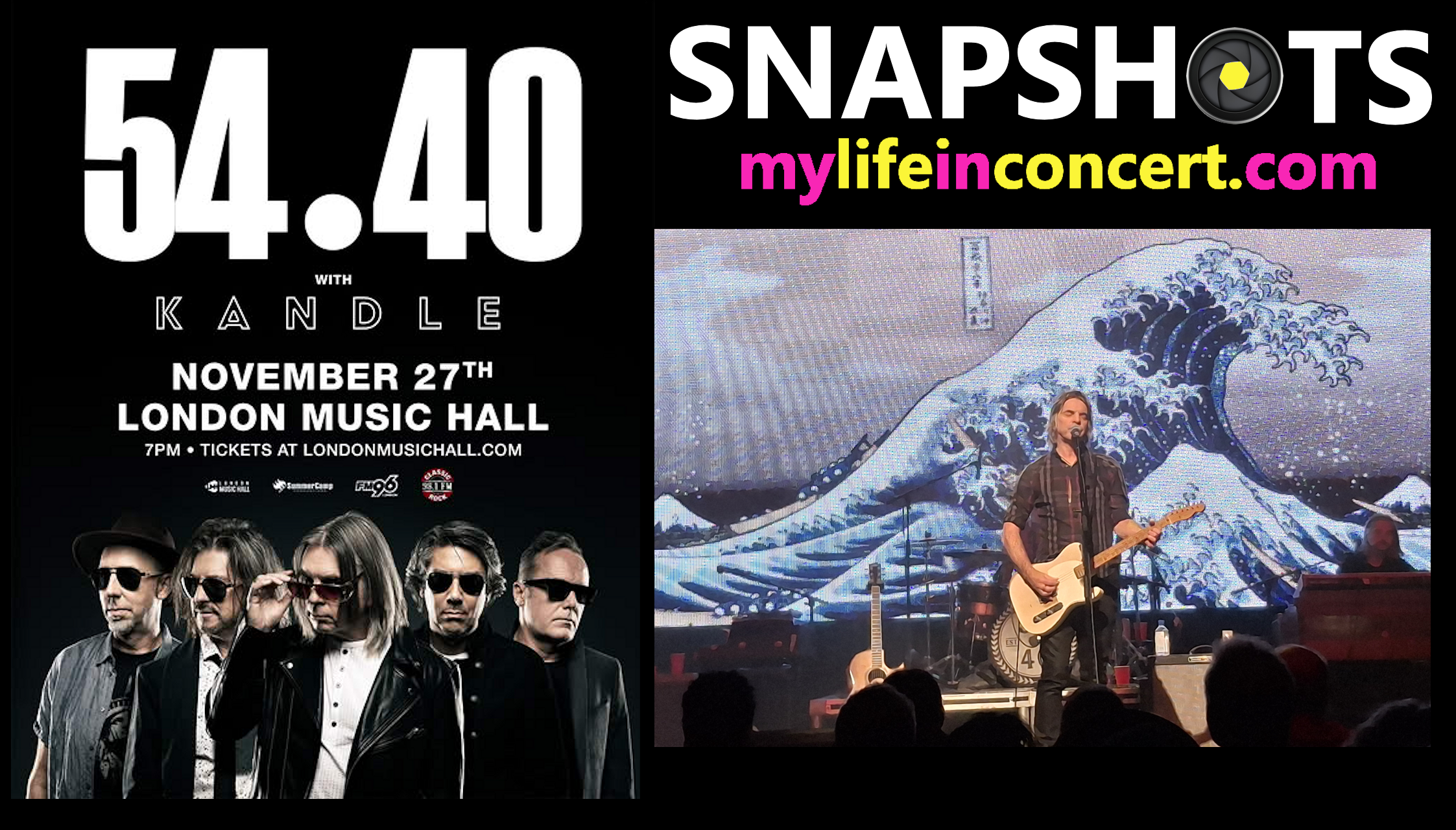 54-40 with Kandle, London Music Hall, London, Ontario, Canada, Thursday November 27, 2025, mylifeinconcert.com