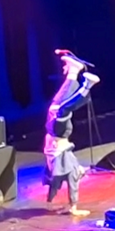 Cooking Up Something Good: Mac Demarco with Tex Crick, Massey Hall, Toronto, Ontario, Canada, Monday December 8, 2025 SNAPSHOTS, handstand close-up, mylifeinconcert.com